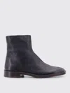 Lemaire Black Piped Zipped Boots In Schwarz