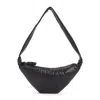 Lemaire Crescent-shaped Smooth Leather Shoulder Bag In Black