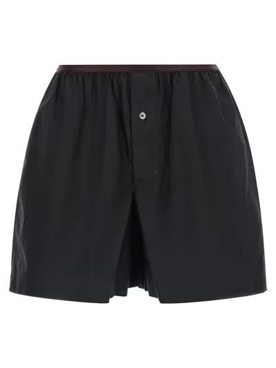 Lemaire Boxer Bermuda Shorts In Black