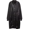 Lemaire Boxy Coated Water Repellent Rain Coat In Ash Black