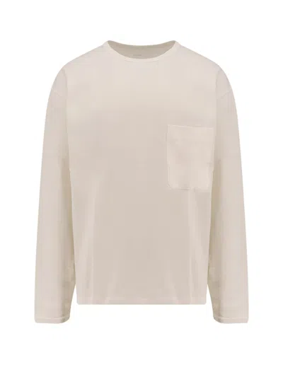Lemaire Boxy Cotton And Linen T-shirt In White