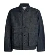 Lemaire Blue Trucker Denim Jacket In Navy
