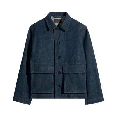 Pre-owned Lemaire Boxy Jacket 'denim Indigo' | Blue | Women's Size Xxs