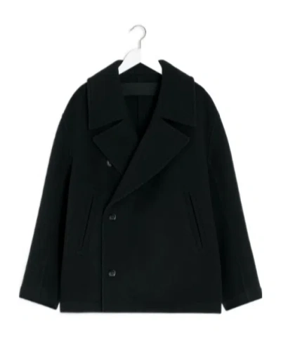 LEMAIRE LEMAIRE DOUBLE-BREASTED LONG SLEEVED COAT