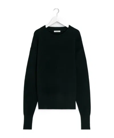 LEMAIRE LEMAIRE CREWNECK RIBBED SWEATSHIRT