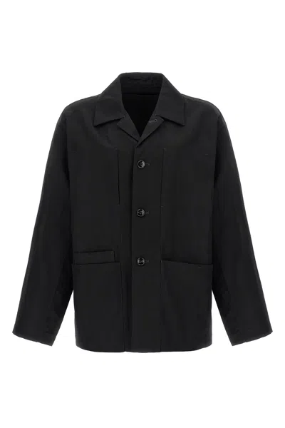Lemaire Boxy Sb Workwear Jacket In Black