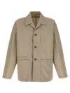 Lemaire 'tailored Workwear Jacket Back Vent' In Beige