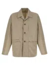 Lemaire 'tailored Workwear Jacket Back Vent' In Beige