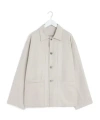 Lemaire Single-breasted Work Jacket In White