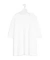 Lemaire T-shirt With Round Neck And Short Sleeves In White