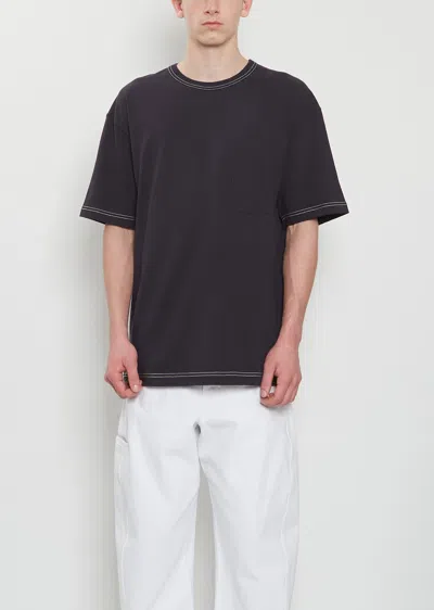 Lemaire Boxy Short Sleeve T-shirt In Brown