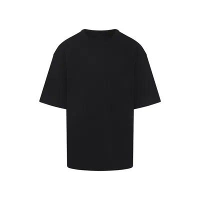 Lemaire Boxy Short Sleeves Black Cotton T-shirt