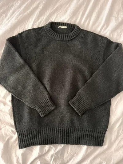 Pre-owned Lemaire Boxy Sweater In Black