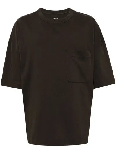Lemaire Men Cotton T-shirt In Green