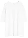 Lemaire T-shirt With Round Neck And Short Sleeves In White