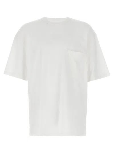 Lemaire Oversized Cotton T-shirt Chest Pocket In White