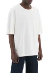 Lemaire T-shirt With Round Neck And Short Sleeves In White