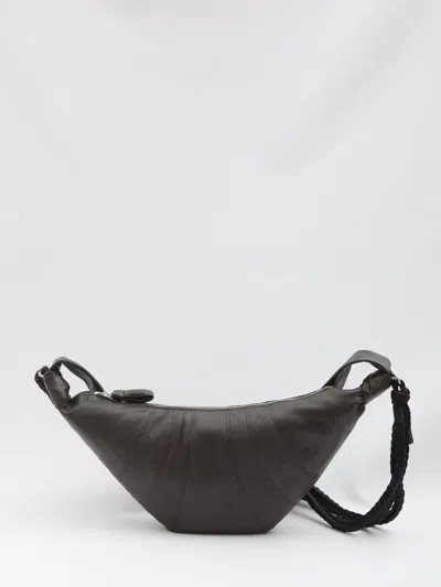 Lemaire Braid Croissant Medium Bag In Brown