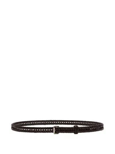 Lemaire Braided Belt In Black
