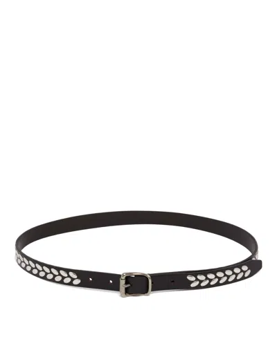 Lemaire Brown Almond Belt In Brown Marrone   #3d322d