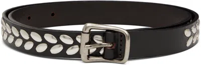 Lemaire Brown Almond Stud Belt