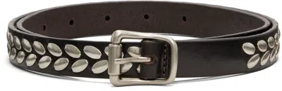 Lemaire Brown Almond Stud Belt