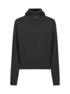 Lemaire Brown Alpaca Blend Sweater With Hood In Black