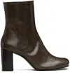 Lemaire Brown Anatomic 80 Boots In Brown