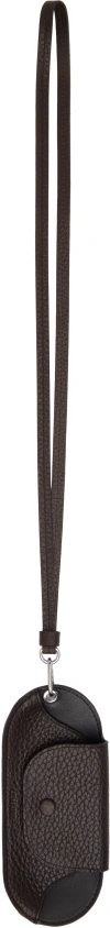 Lemaire Brown Bell Glasses Holder Pouch