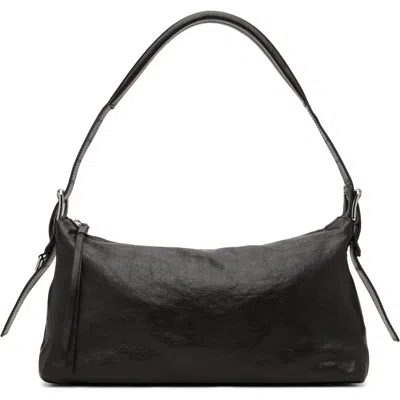 Lemaire Brown Belted Baguette Bag In Br490 Dark Chocolat
