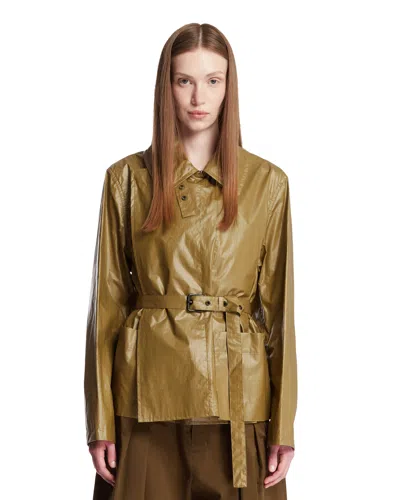 Lemaire Brown Belted Jacket