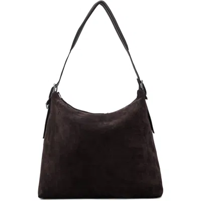 Lemaire Brown Belted Messenger Bag In Br007 Ebony Brown
