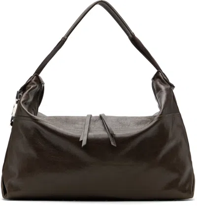 Lemaire Brown Berlingot Bag In Br449 Dark Brown
