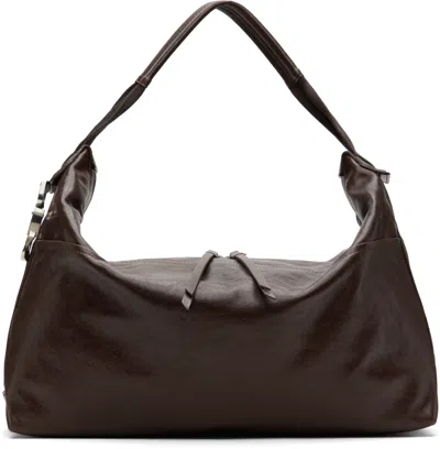 Lemaire Brown Berlingot Bag In Br495 Espresso