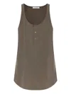 Lemaire Brown Bias Tank Top In Gray