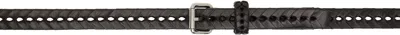 Lemaire Brown Braided 20 Belt In Br449 Drk Brown