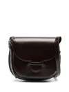 Lemaire Cartridge Leather Shoulder Bag In Brown