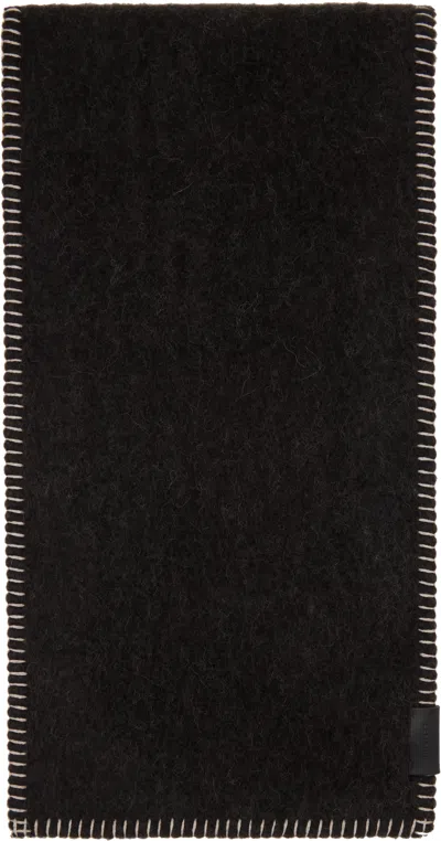 Lemaire Brown Cocotte Fluffy Scarf