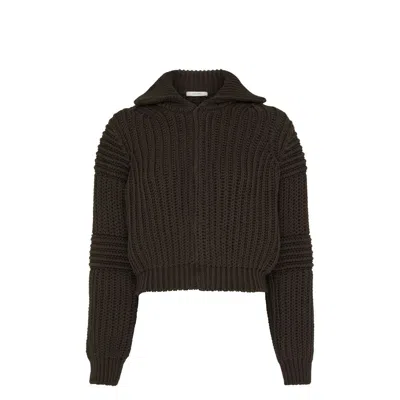 Lemaire Brown Cotton Cardigan In Multi