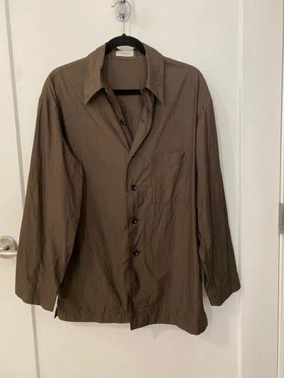 Pre-owned Lemaire Brown Cotton Pyjama Shirt