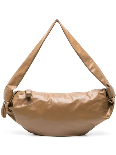 Lemaire Medium Croissant Crossbody Bag In Brown