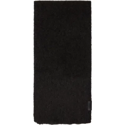 Lemaire Brown Fluffy Scarf In Br470 Seal Brown