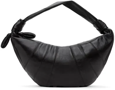 Lemaire Brown Fortune Croissant Bag In Br490 Dark Chocolate