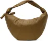 Lemaire Brown Fortune Croissant Bag In Gr676 Bronze Khaki