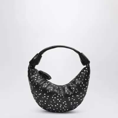 Lemaire Dark Chocolate Studs Dots Mini Fortune Croissant Bag In Brown