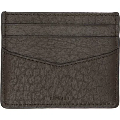 Lemaire Brown Gear Card Holder In Br253 Pepe