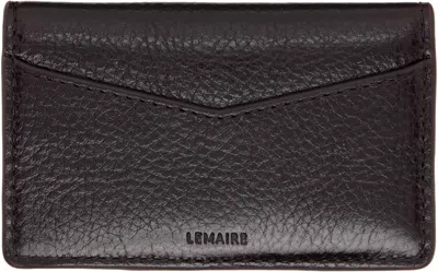 Lemaire Brown Gear Pocket Organizer Card Holder