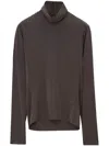Lemaire Long Sleeve Foulard Top In Brown
