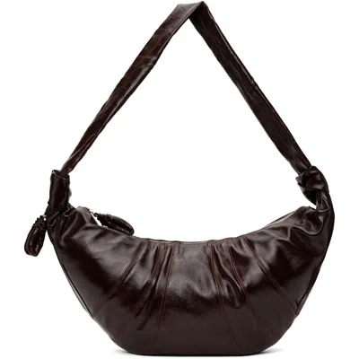 Lemaire Brown Large Croissant Bag In Br401 Chocolate Fon