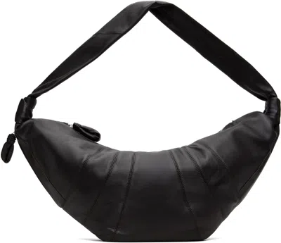 Lemaire Brown Large Croissant Bag In Br490 Dark Chocolate